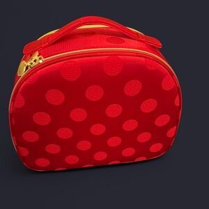 Estee Lauder Red Polka Dot Cosmetic Bag